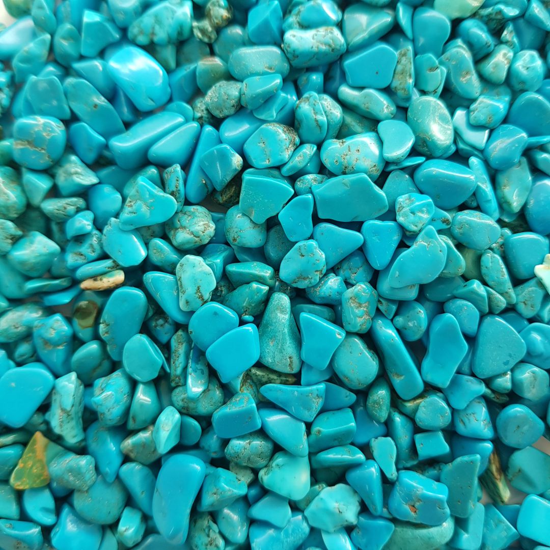 Reconstituted Turquoise (Dark) Chips - 500g Reconstituted Turquoise (Dark) Chips - 500g